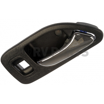 Help! By Dorman Interior Door Handle - Plastic Black Housing With Silver Lever Single - 77485-2