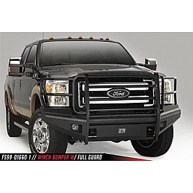 Fab Fours Bumper Premium 1-Piece Design Steel Black - FS99Q16601