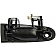 Help! By Dorman Exterior Door Handle - Plastic Black Single - 77493