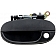 Help! By Dorman Exterior Door Handle - Plastic Black Single - 77496