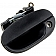 Help! By Dorman Exterior Door Handle - Plastic Black Single - 77496