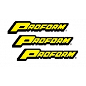 Proform Parts Decal - Black/ Yellow - 31021