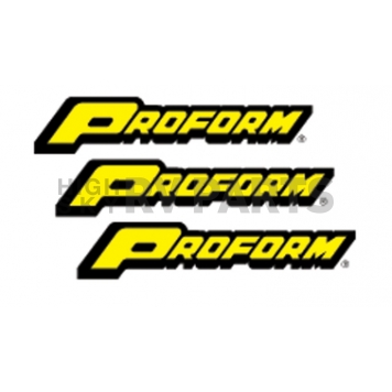 Proform Parts Decal - Black/ Yellow - 31021