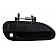 Help! By Dorman Exterior Door Handle - Plastic Black Single - 79337