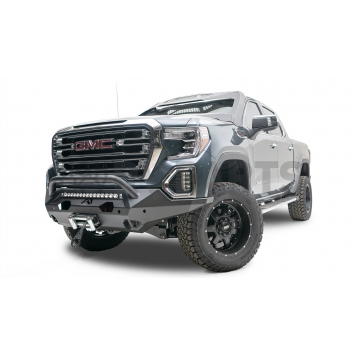 Fab Fours Bumper Vengeance 1-Piece Design Steel Black - GM15X28521-1