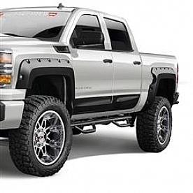 Warn Fender Flare - Black ABS Plastic Satin Set Of 4 - 102541