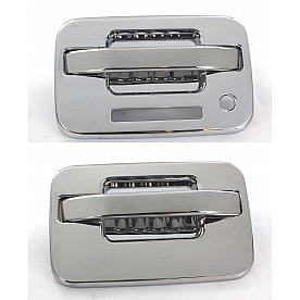All Sales Exterior Door Handle -  Chrome Plated Aluminum Set Of 2 - 521CK