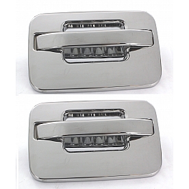 All Sales Exterior Door Handle -  Polished Aluminum Set Of 2 - 522
