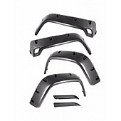 Rugged Ridge Fender Flare - Black Textured Thermoplastic Set Of 4 - 1163010