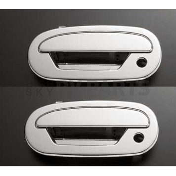 All Sales Exterior Door Handle -  Polished Aluminum Set Of 2 - 500