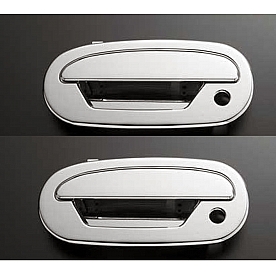 All Sales Exterior Door Handle -  Chrome Plated Aluminum Set Of 2 - 500C