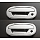 All Sales Exterior Door Handle -  Chrome Plated Aluminum Set Of 2 - 500C