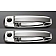 All Sales Exterior Door Handle -  Chrome Plated Aluminum Set Of 2 - 400C