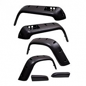 Rugged Ridge Fender Flare - Black Textured Thermoplastic Set Of 4 - 1163210