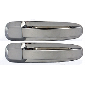 All Sales Exterior Door Handle -  Chrome Plated Aluminum Set Of 2 - 402C