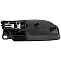 Help! By Dorman Interior Door Handle - Plastic Black Housing With Silver Lever Single - 82994