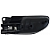 Help! By Dorman Interior Door Handle - Plastic Black Housing With Silver Lever Single - 82995