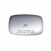 K-Source Exterior Mirror Glass Rectangular Power/ Manual Remote Single - 90049