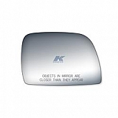 K-Source Exterior Mirror Glass Rectangular Power Single - 90051