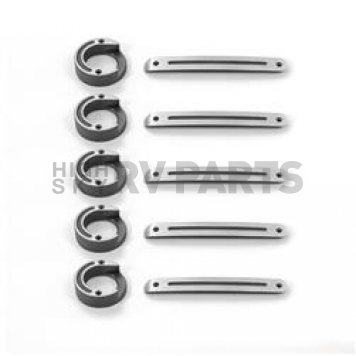 All Sales Exterior Door Handle Trim - Anthracite Metallic Set Of 5 - 3527AM