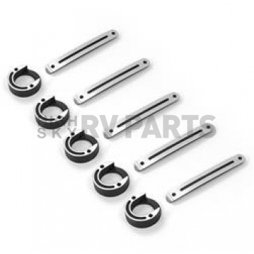 All Sales Exterior Door Handle Trim - Black Set Of 5 - 3527K