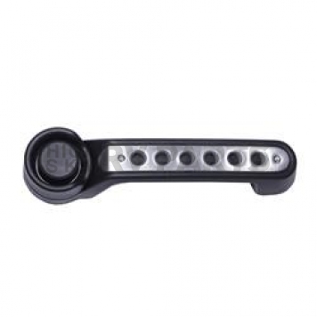 DV8 Offroad Exterior Door Handle Trim - Black/ Silver Aluminum Brushed Satin - P190015AL5