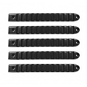 DV8 Offroad Exterior Door Handle Trim - Black Stainless Steel Natural - P190028BK5