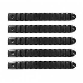 DV8 Offroad Exterior Door Handle Trim - Black Stainless Steel Natural - P190028BK5