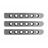 DV8 Offroad Exterior Door Handle Trim - Silver Aluminum Satin - P190059AL3