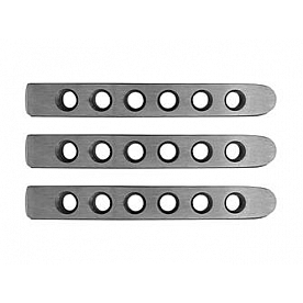 DV8 Offroad Exterior Door Handle Trim - Silver Aluminum Satin - P190059AL3