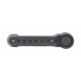 Drake Automotive Exterior Door Handle Trim - Black Aluminum Satin - P190015BK5