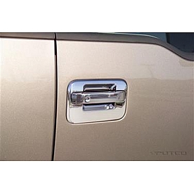 Putco Exterior Door Handle Trim - Silver ABS Plastic Chrome Plated - 403136