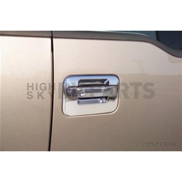 Putco Exterior Door Handle Trim - Silver ABS Plastic Chrome Plated - 403136