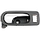 Help! By Dorman Interior Door Handle - Plastic Black Housing With Silver Lever Single - 81821
