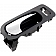 Help! By Dorman Interior Door Handle - Plastic Black Housing With Silver Lever Single - 81821