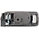 Help! By Dorman Interior Door Handle - Plastic Brown Housing With Silver Lever Single - 81822
