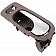 Help! By Dorman Interior Door Handle - Plastic Brown Housing With Silver Lever Single - 81822