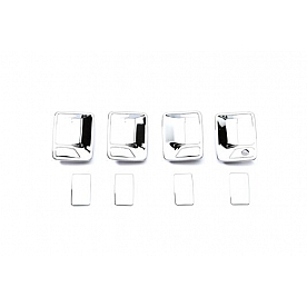 Putco Exterior Door Handle Cover - Silver ABS Plastic Chrome Plated - 401209