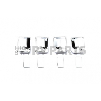 Putco Exterior Door Handle Cover - Silver ABS Plastic Chrome Plated - 401209