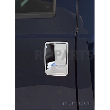 Putco Exterior Door Handle Cover - Silver ABS Plastic Chrome Plated - 401209-1