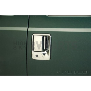 Putco Exterior Door Handle Cover - Silver ABS Plastic Chrome Plated - 401209-2