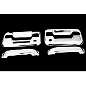 Paramount Automotive Exterior Door Handle Cover - Silver ABS Plastic Triple Chrome Plated - 640305