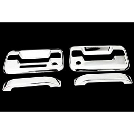 Paramount Automotive Exterior Door Handle Cover - Silver ABS Plastic Triple Chrome Plated - 640305