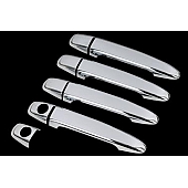 Paramount Automotive Exterior Door Handle Cover - Silver ABS Plastic Triple Chrome Plated - 640508