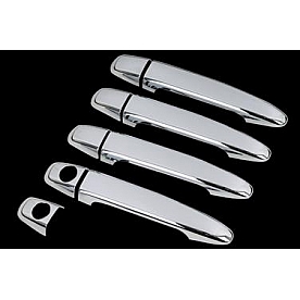 Paramount Automotive Exterior Door Handle Cover - Silver ABS Plastic Triple Chrome Plated - 640508
