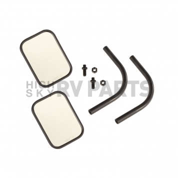 Rugged Ridge Exterior Mirror Manual Square Set Of 2 - 1102526