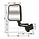 CIPA USA Exterior Mirror OEM Manual Black Single - 44400
