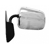 CIPA USA Exterior Mirror Rectangular Manual Silver Single - 46310