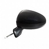 K-Source Exterior Mirror Electric OEM Black Single - 70628T
