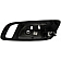 Help! By Dorman Interior Door Handle - Plastic Black Housing With Silver Lever Single - 81188